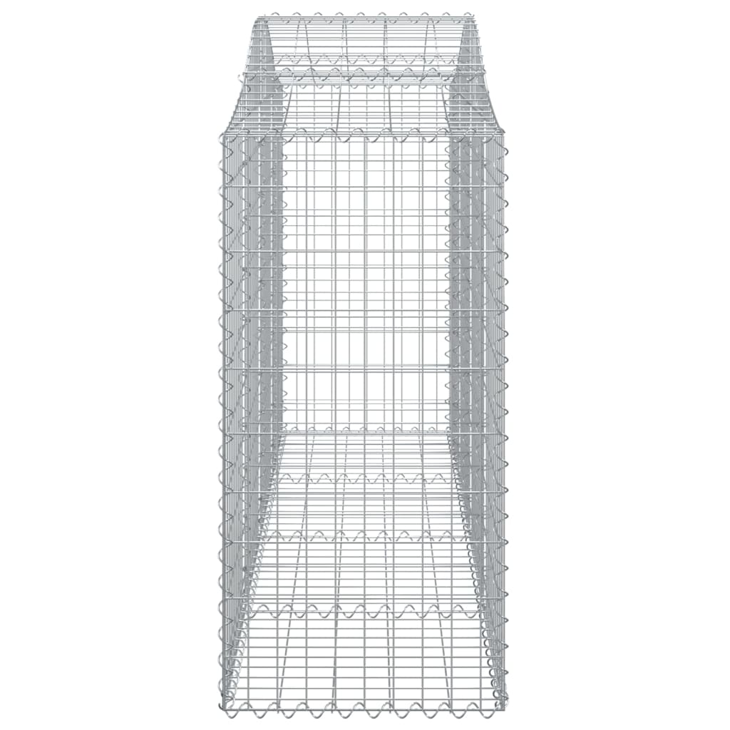 Coșuri gabion arcuite 2 buc, 200x50x120/140 cm, fier galvanizat