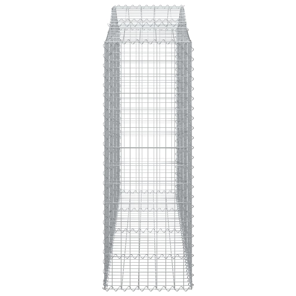 Coșuri gabion arcuite 4 buc, 200x50x140/160 cm, fier galvanizat