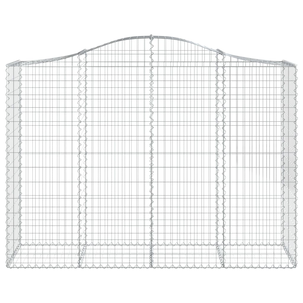 Coșuri gabion arcuite 6 buc, 200x50x140/160 cm, fier galvanizat