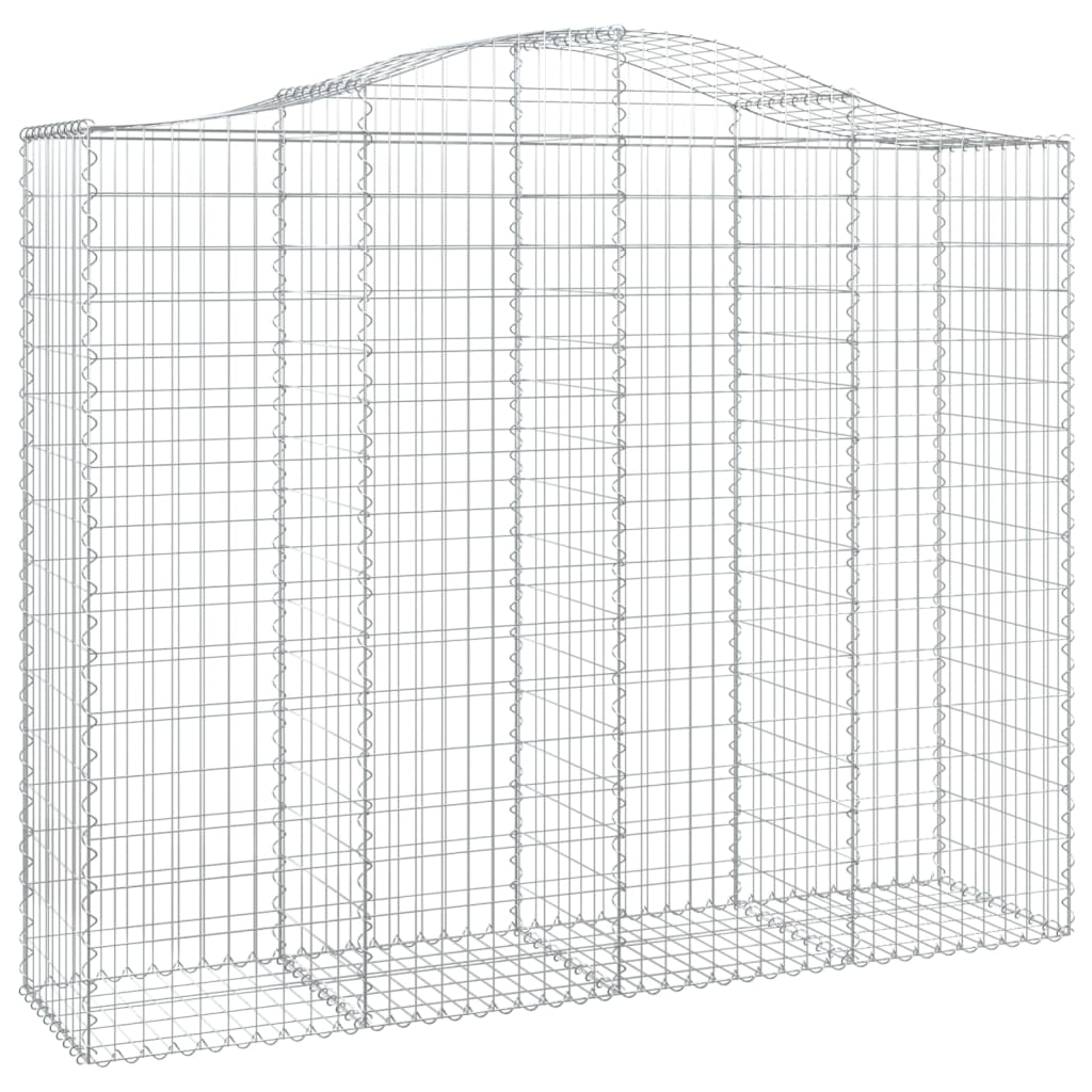 Coșuri gabion arcuite 5 buc, 200x50x160/180 cm, fier galvanizat