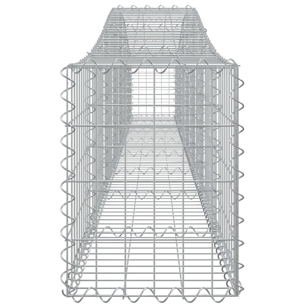 Coșuri gabion arcuite 2 buc, 400x30x40/60 cm, fier galvanizat