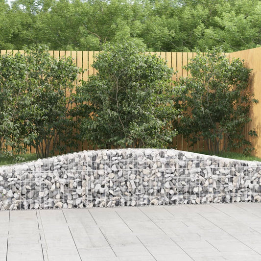 Coșuri gabion arcuite 2 buc, 400x30x40/60 cm, fier galvanizat