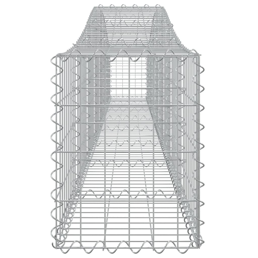 Coșuri gabion arcuite 3 buc, 400x30x40/60 cm, fier galvanizat