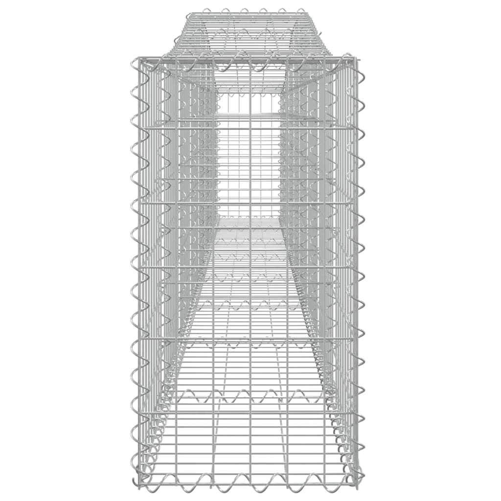 Coșuri gabion arcuite 4 buc, 400x30x60/80 cm, fier galvanizat