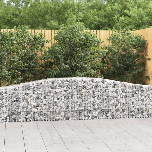 Coșuri gabion arcuite 6 buc, 400x30x60/80 cm, fier galvanizat