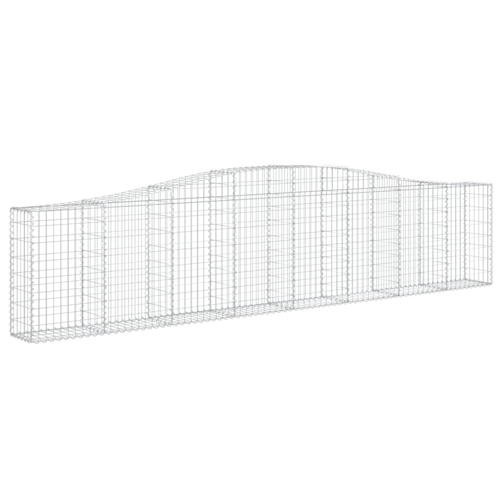 Coșuri gabion arcuite 3 buc, 400x30x80/100 cm, fier galvanizat