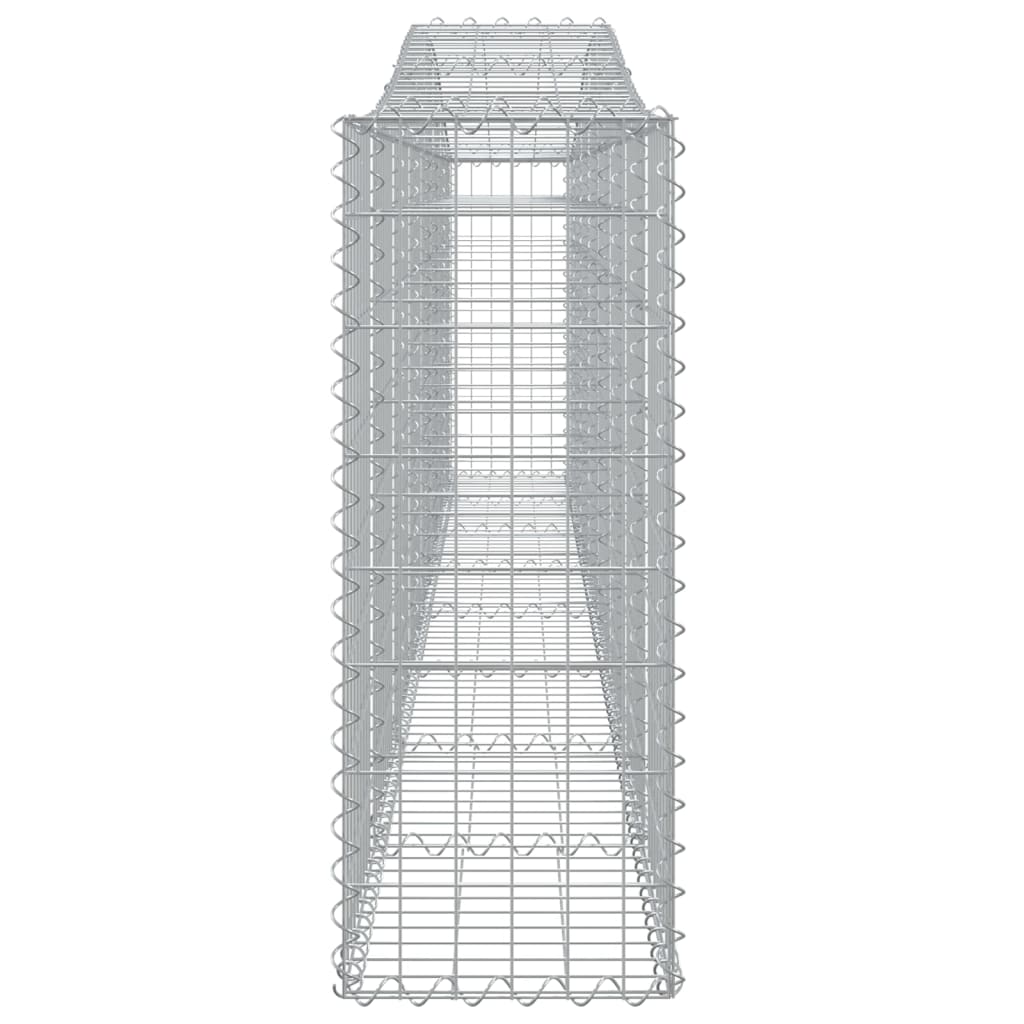 Coșuri gabion arcuite 4 buc, 400x30x80/100 cm, fier galvanizat