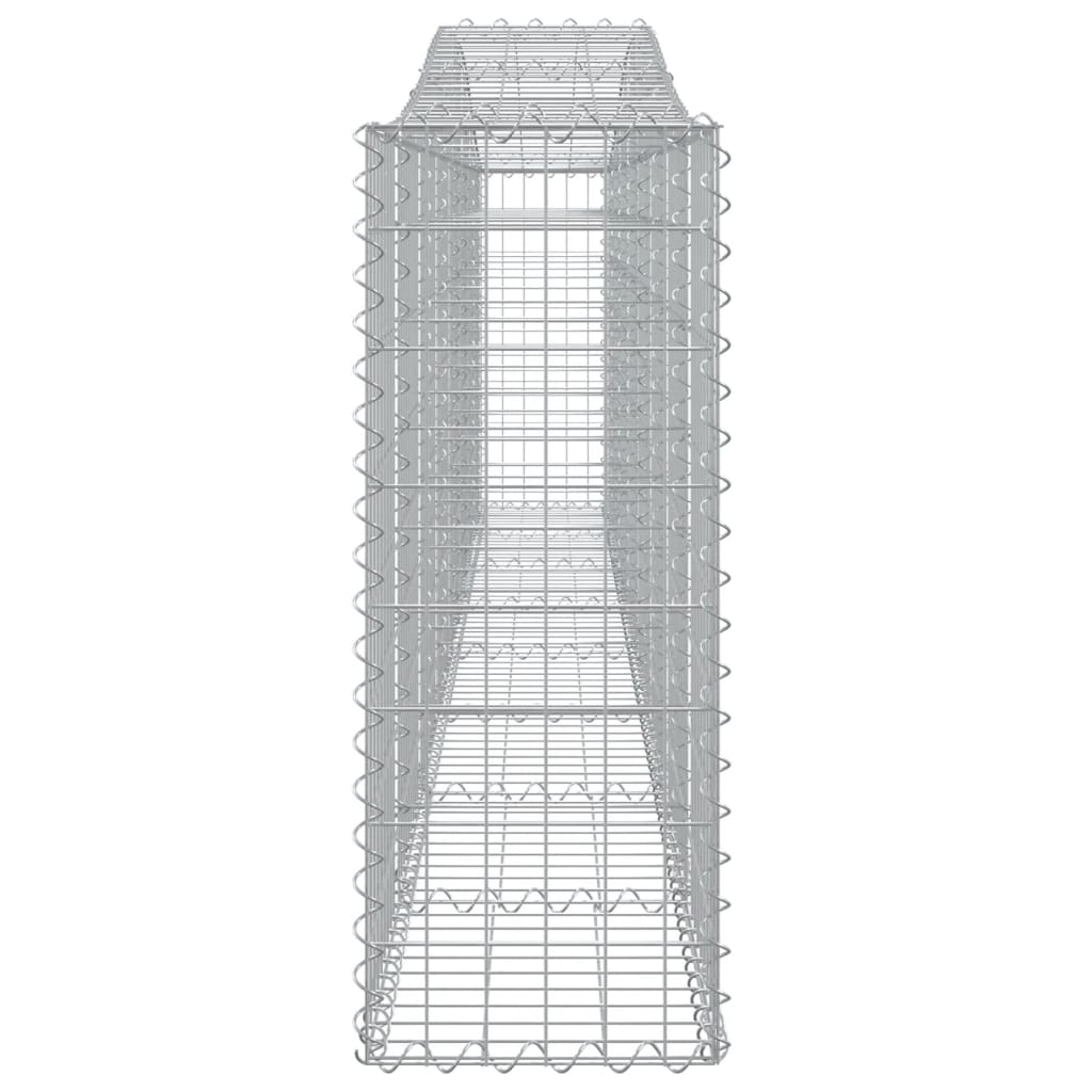 Coșuri gabion arcuite 5 buc, 400x30x80/100 cm, fier galvanizat