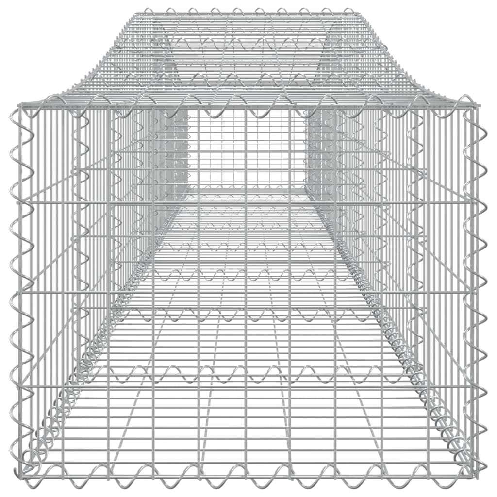 Coșuri gabion arcuite 3 buc, 400x50x40/60 cm, fier galvanizat