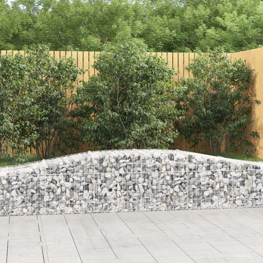 Coșuri gabion arcuite 5 buc, 400x50x40/60 cm, fier galvanizat