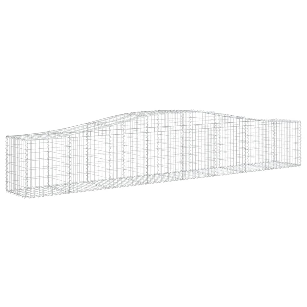 Coșuri gabion arcuite 3 buc, 400x50x60/80 cm, fier galvanizat