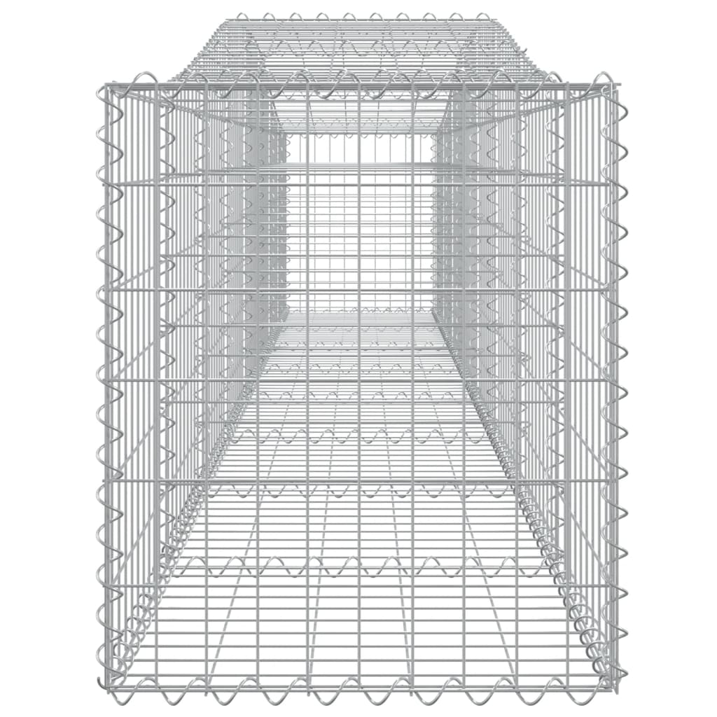 Coșuri gabion arcuite 3 buc, 400x50x60/80 cm, fier galvanizat