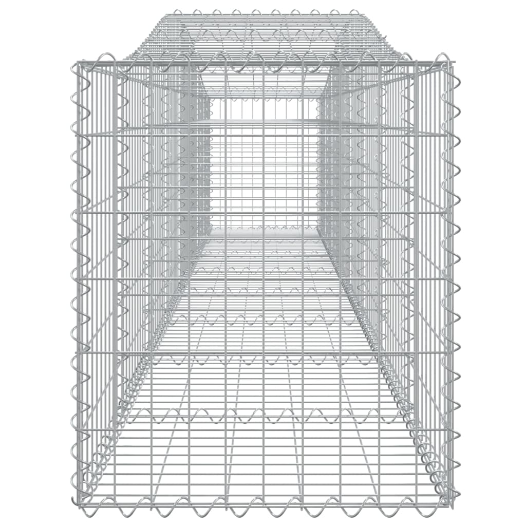 Coșuri gabion arcuite 4 buc, 400x50x60/80 cm, fier galvanizat