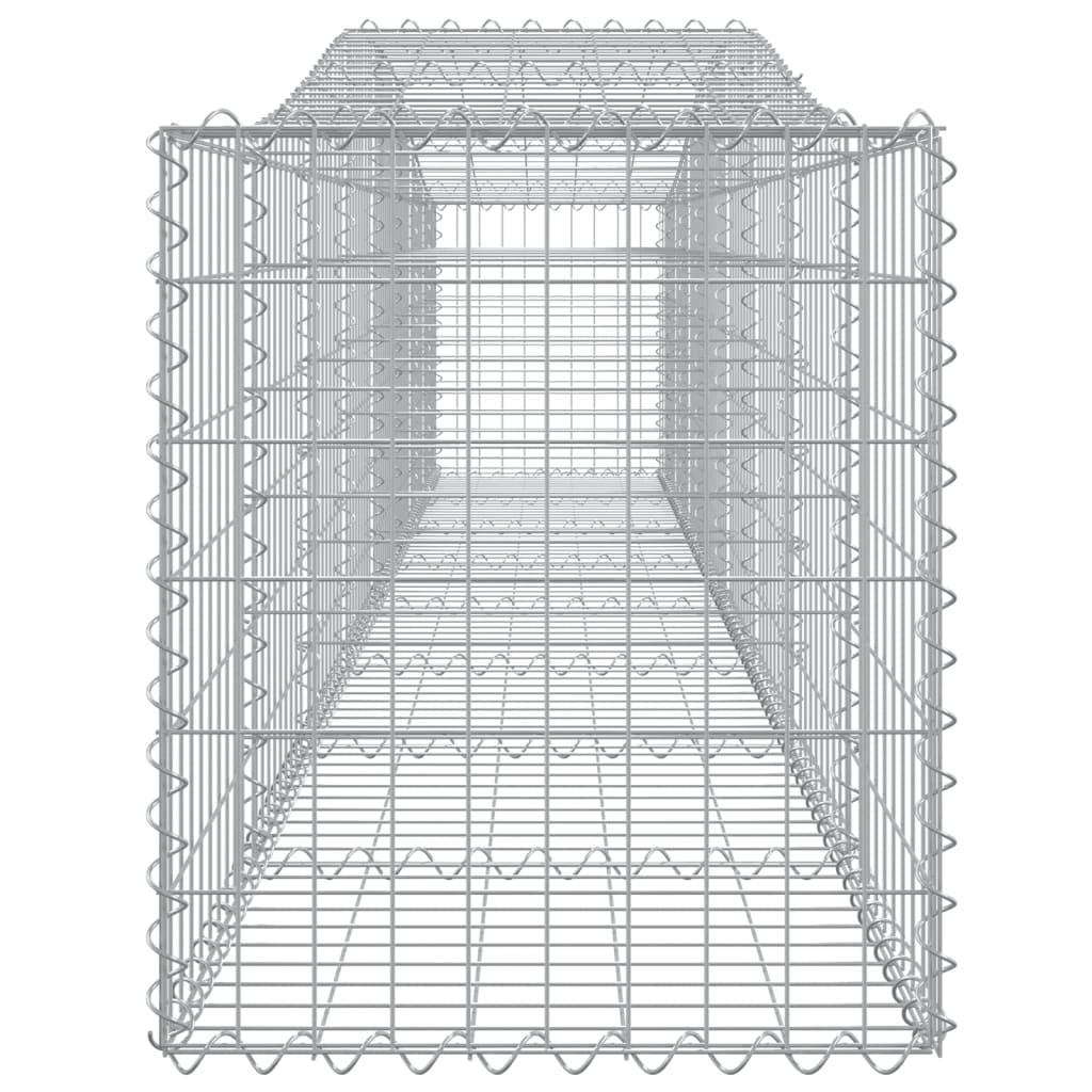 Coșuri gabion arcuite 5 buc, 400x50x60/80 cm, fier galvanizat