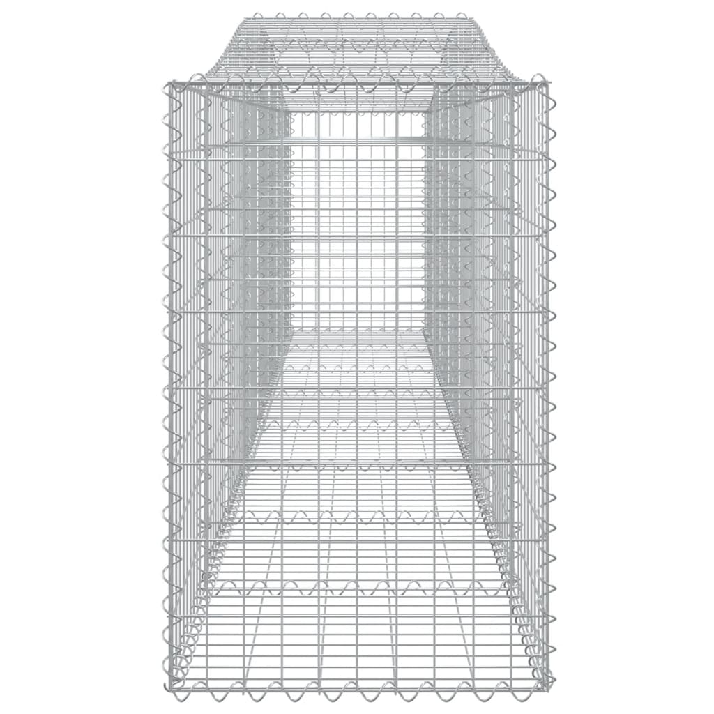 Coșuri gabion arcuite 2 buc, 400x50x80/100 cm, fier galvanizat