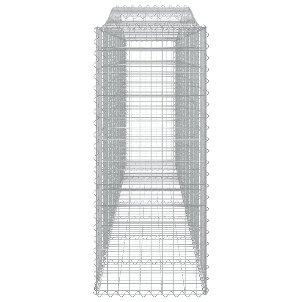 Coșuri gabion arcuite 2 buc, 400x50x120/140 cm, fier galvanizat