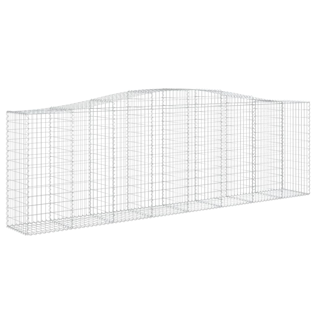 Coșuri gabion arcuite 3 buc, 400x50x120/140 cm, fier galvanizat