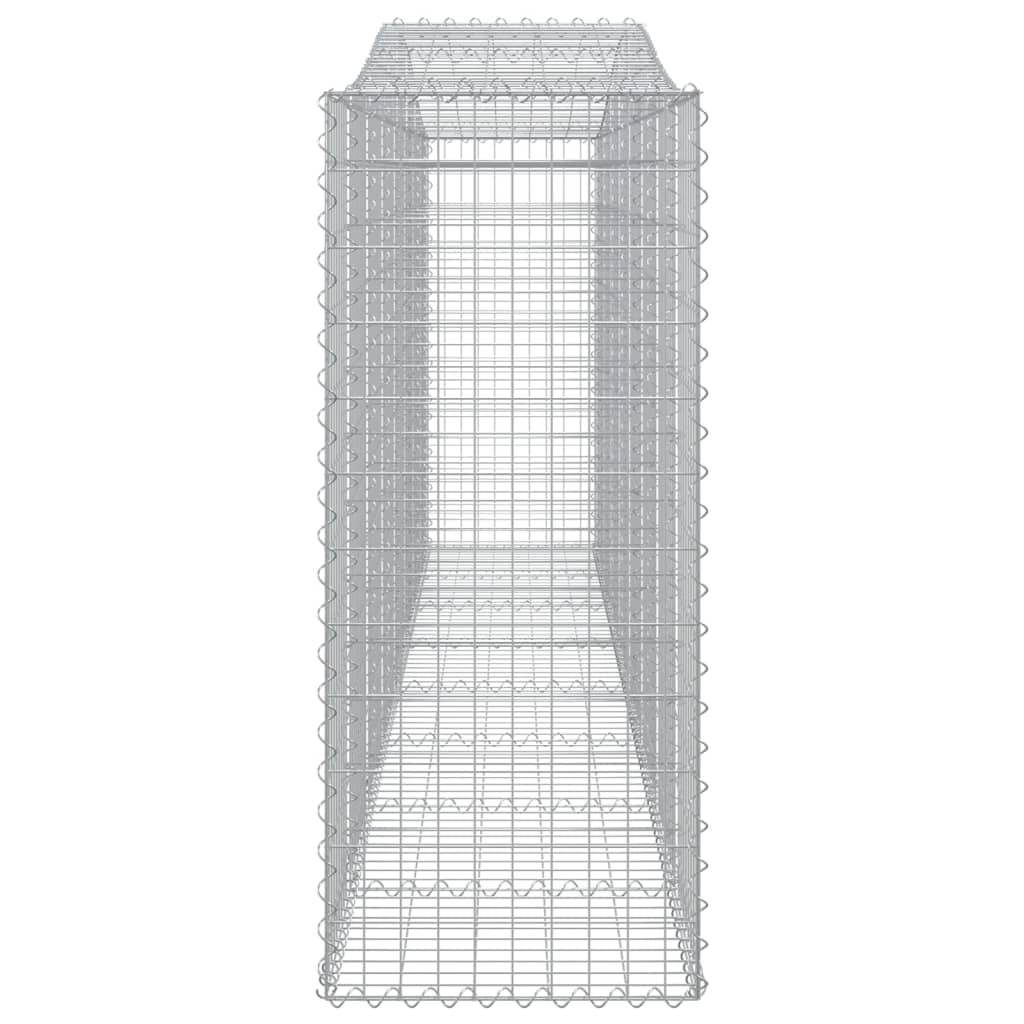 Coșuri gabion arcuite 3 buc, 400x50x120/140 cm, fier galvanizat