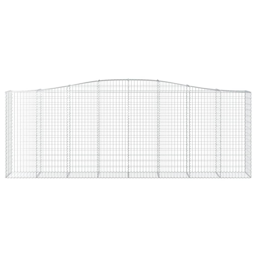 Coșuri gabion arcuite 3 buc, 400x50x140/160 cm, fier galvanizat