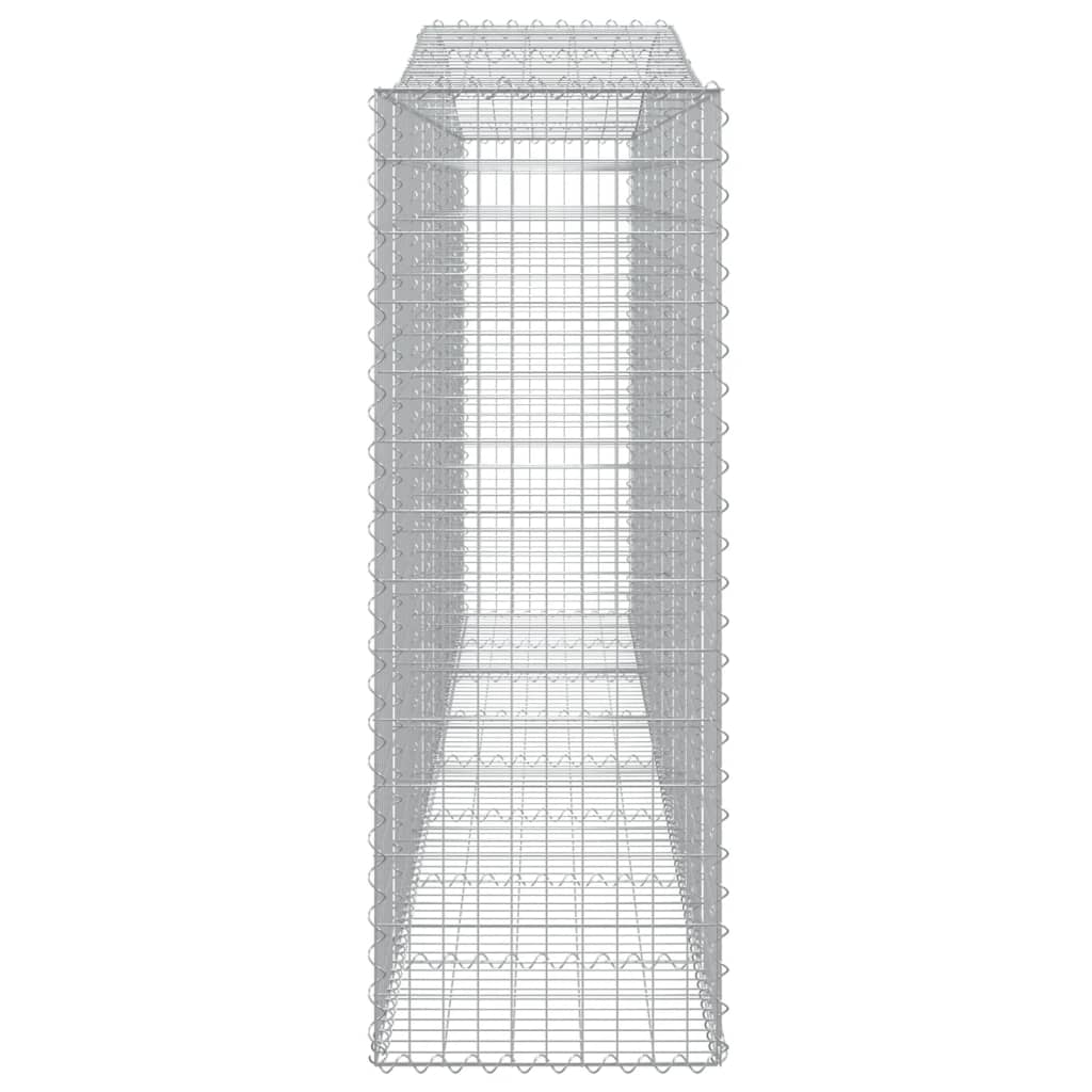 Coșuri gabion arcuite 3 buc, 400x50x140/160 cm, fier galvanizat