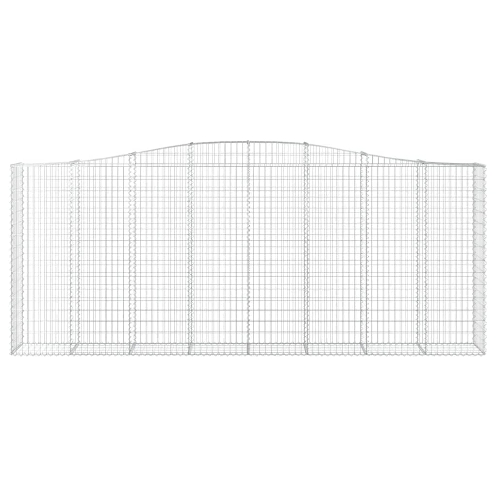 Coșuri gabion arcuite 2 buc. 400x50x160/180 cm, fier galvanizat