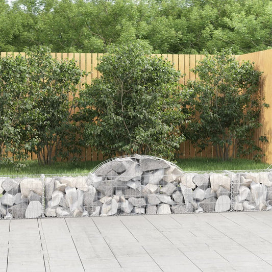 Coșuri gabion arcuite 9 buc, 200x30x40/60 cm, fier galvanizat