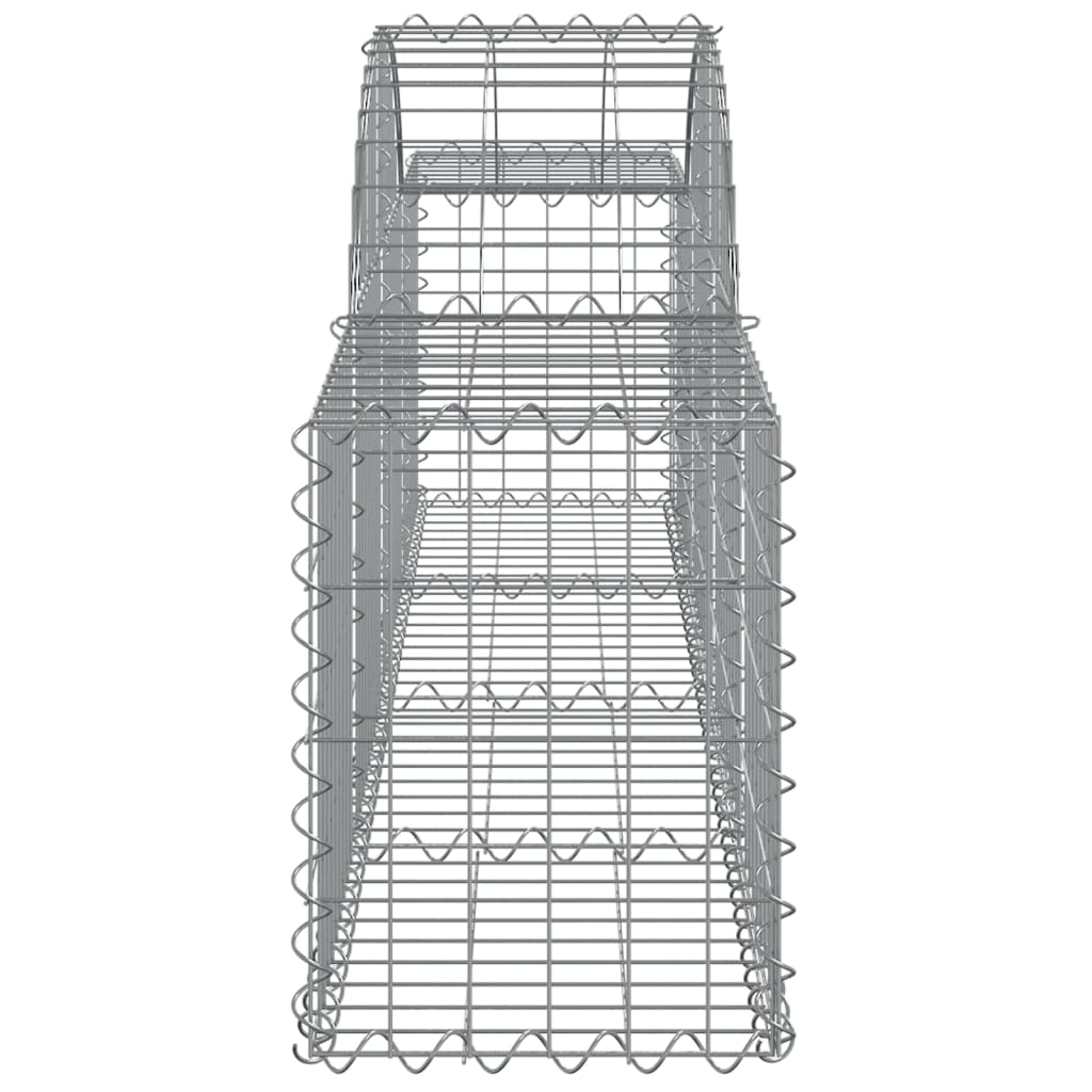 Coșuri gabion arcuite 15 buc, 200x30x40/60 cm, fier galvanizat