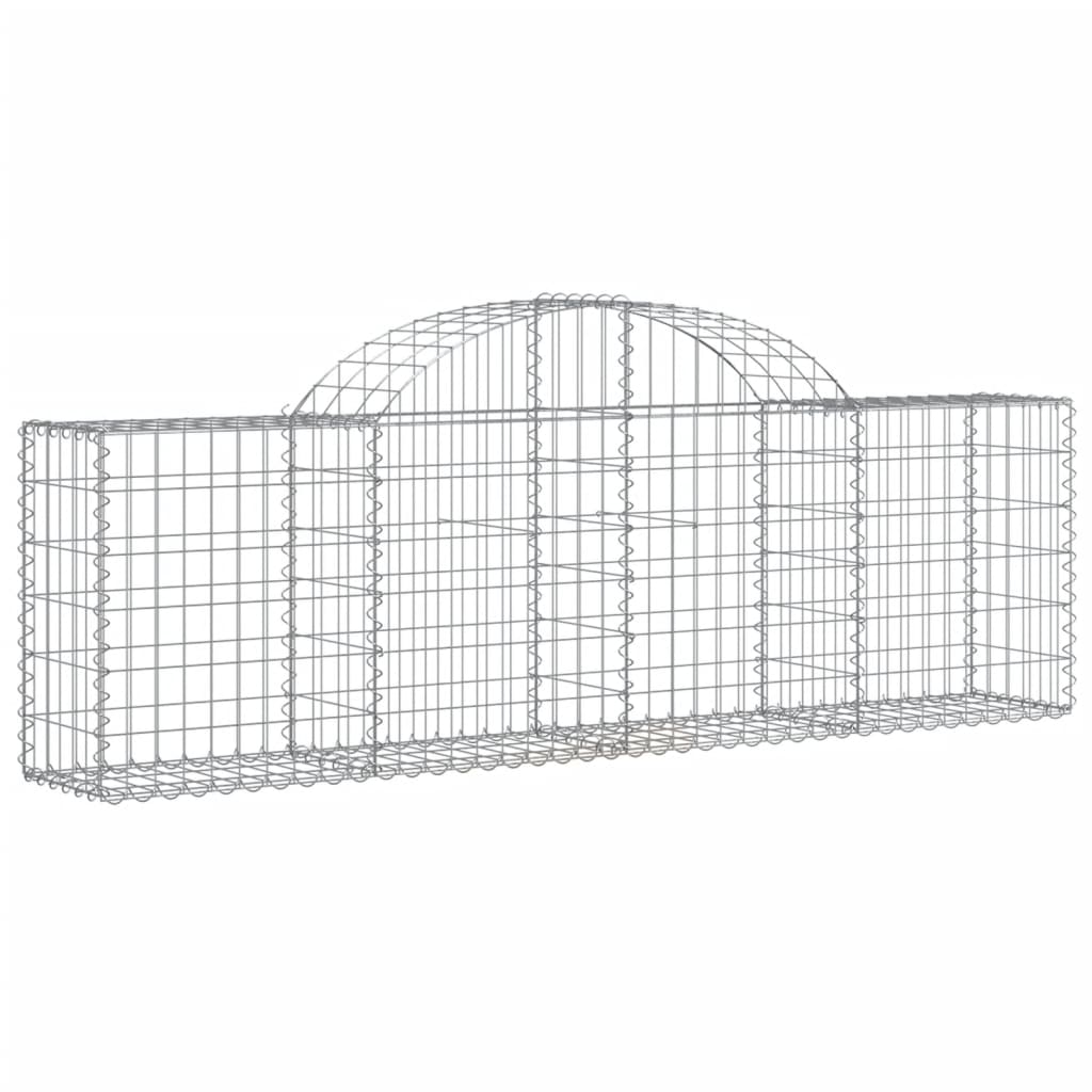 Coșuri gabion arcuite 11 buc, 200x30x60/80 cm, fier galvanizat