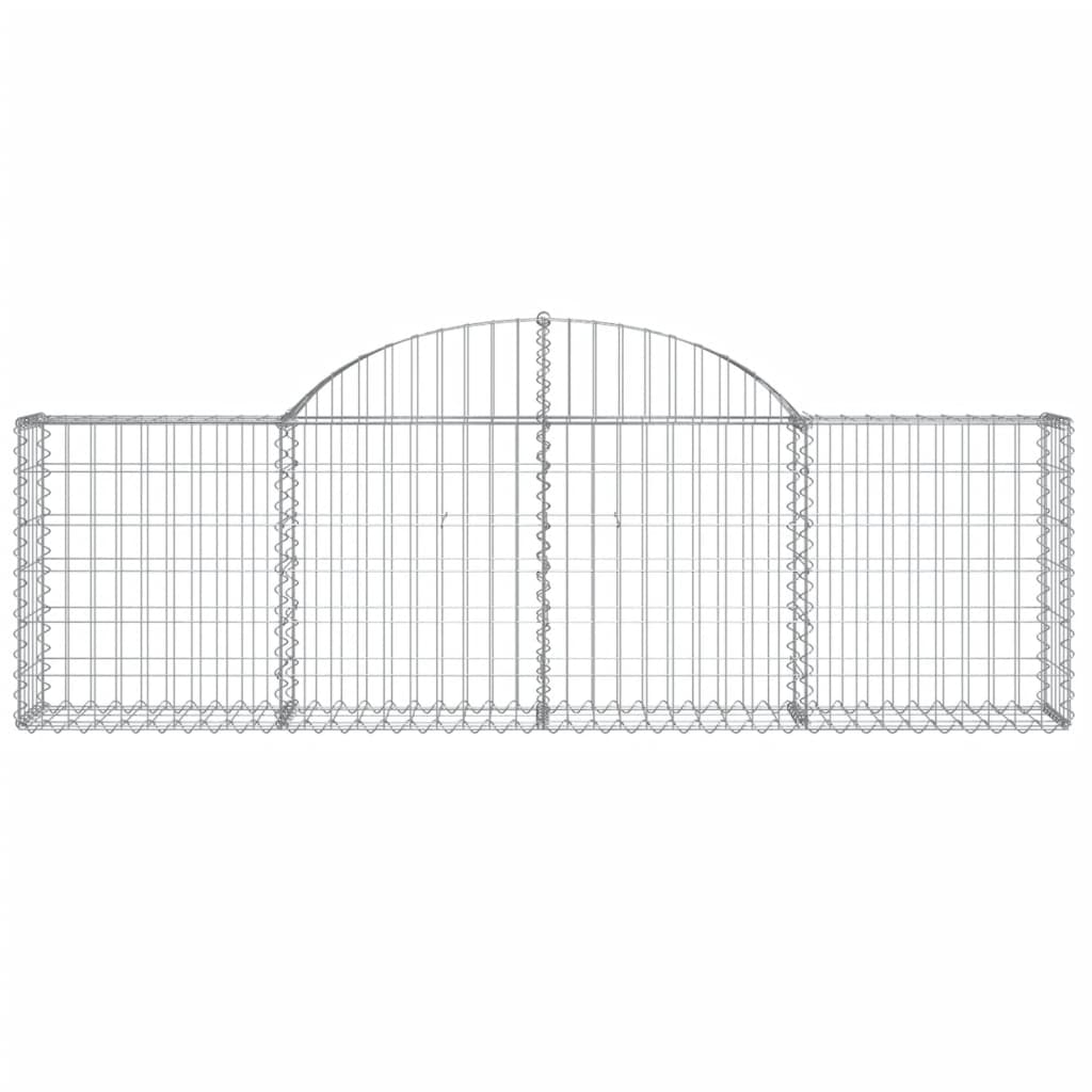 Coșuri gabion arcuite 13 buc, 200x30x60/80 cm, fier galvanizat