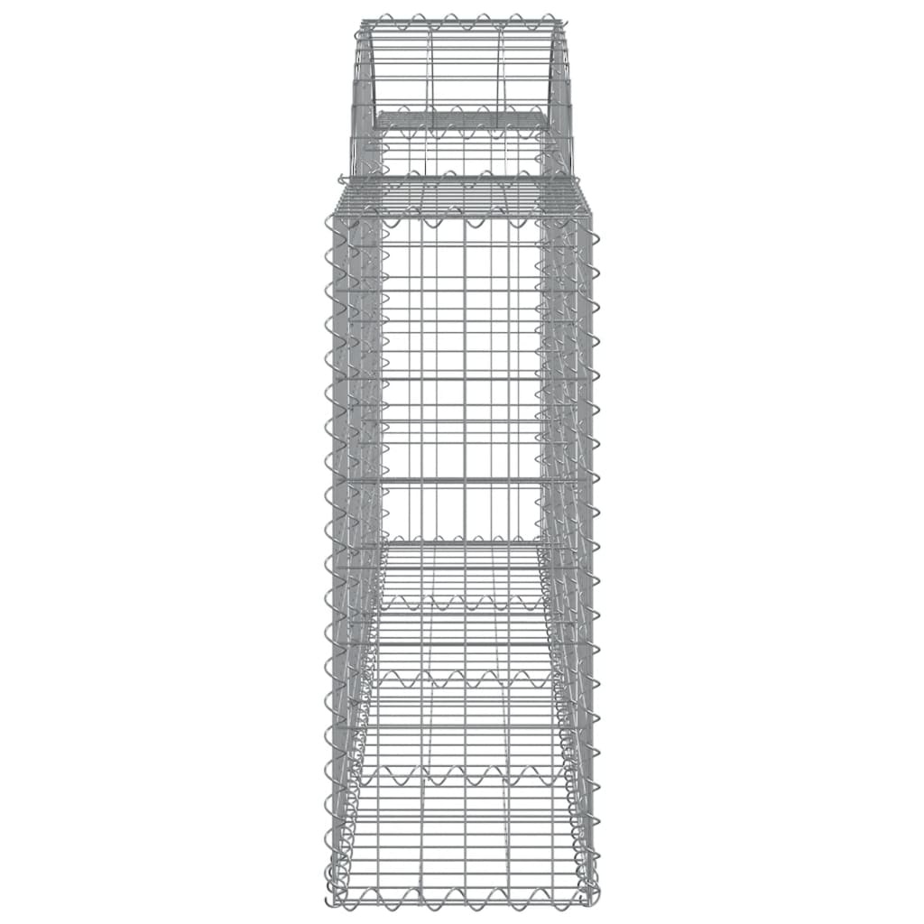 Coșuri gabion arcuite 5 buc, 200x30x80/100cm, fier galvanizat