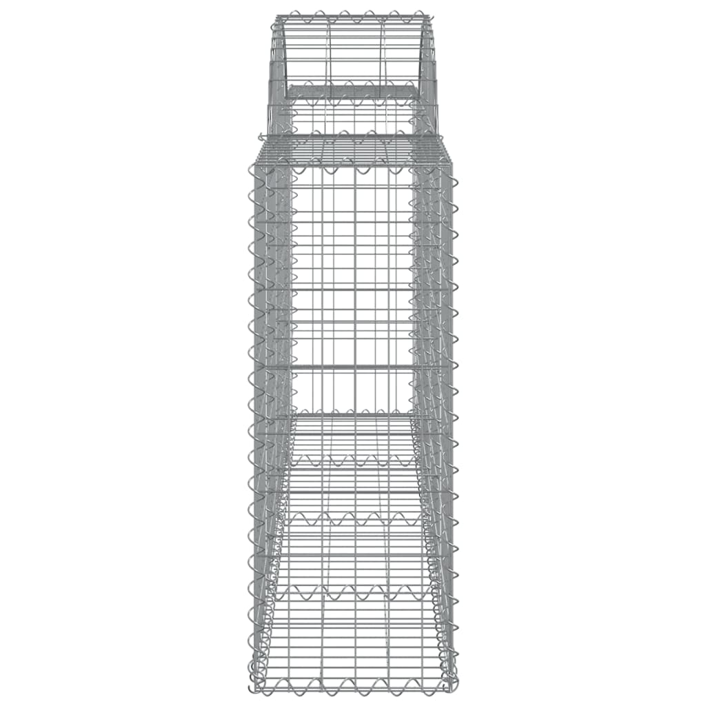 Coșuri gabion arcuite 6 buc, 200x30x80/100cm, fier galvanizat