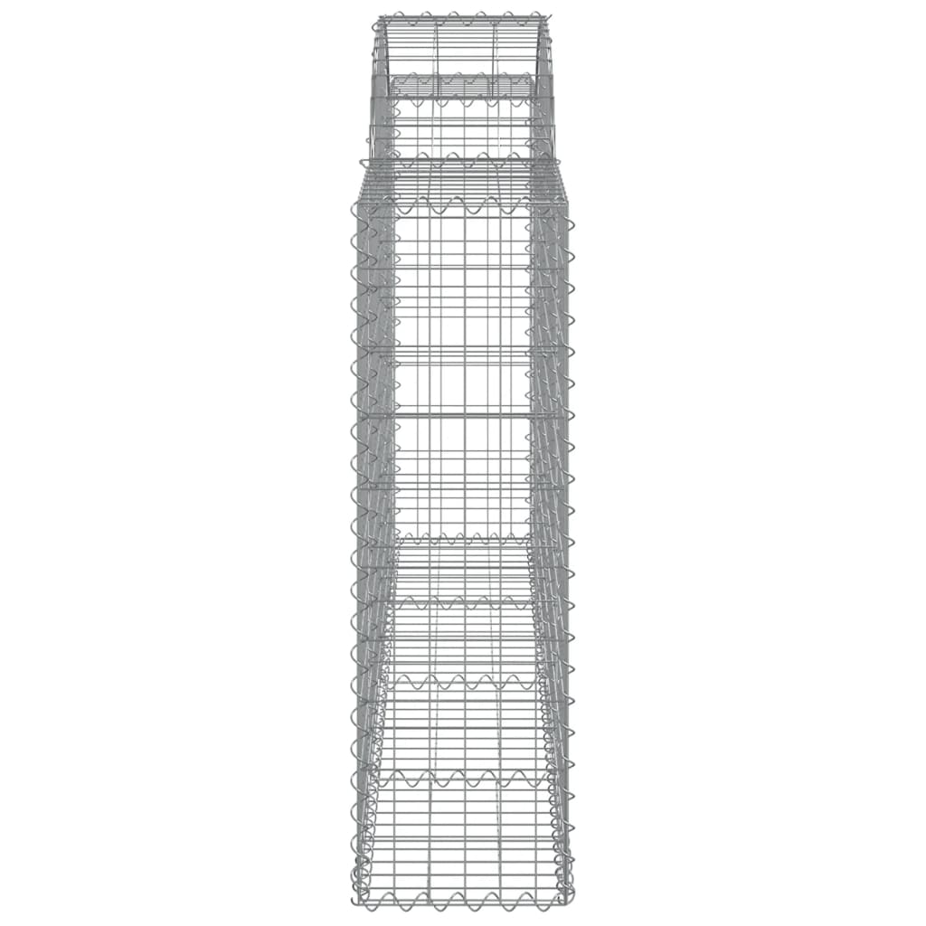 Coșuri gabion arcuite 3 buc, 200x30x100/120 cm fier galvanizat