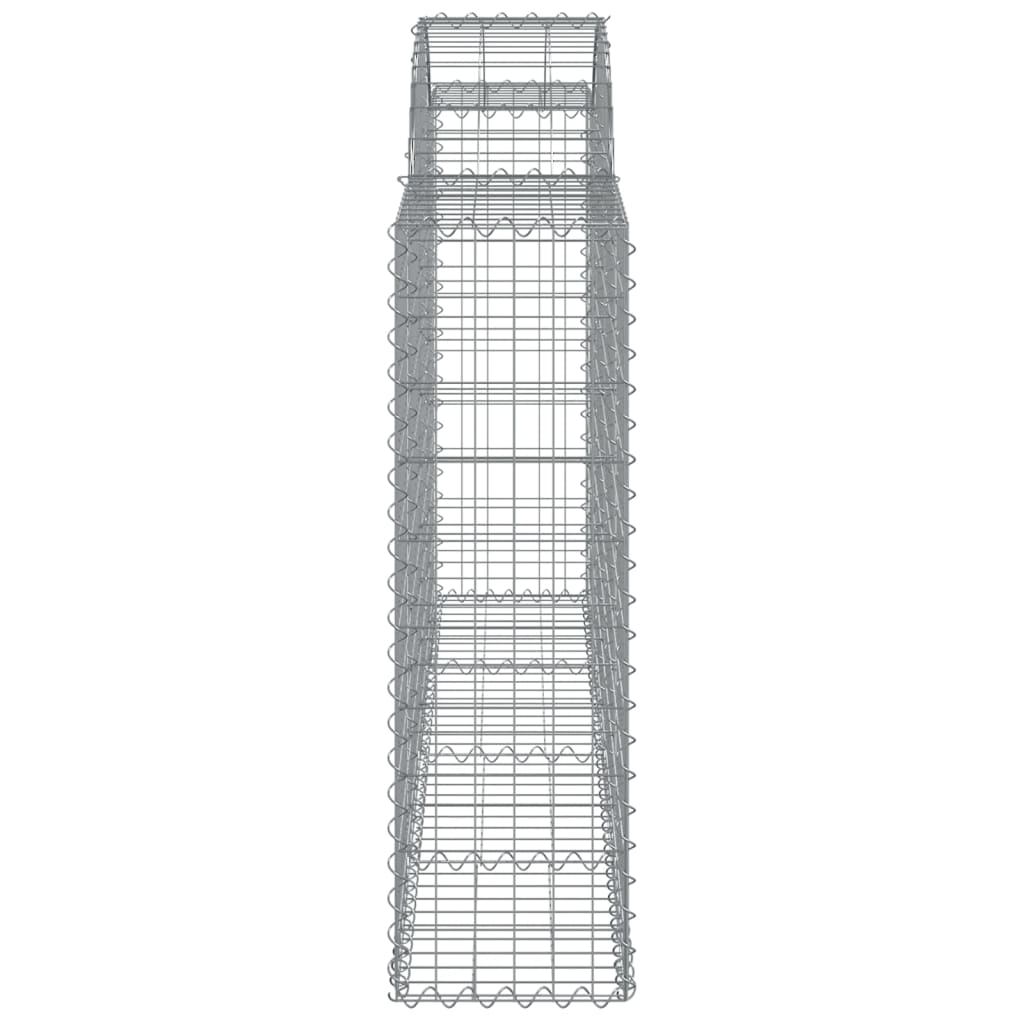 Coșuri gabion arcuite 6 buc, 200x30x100/120 cm fier galvanizat