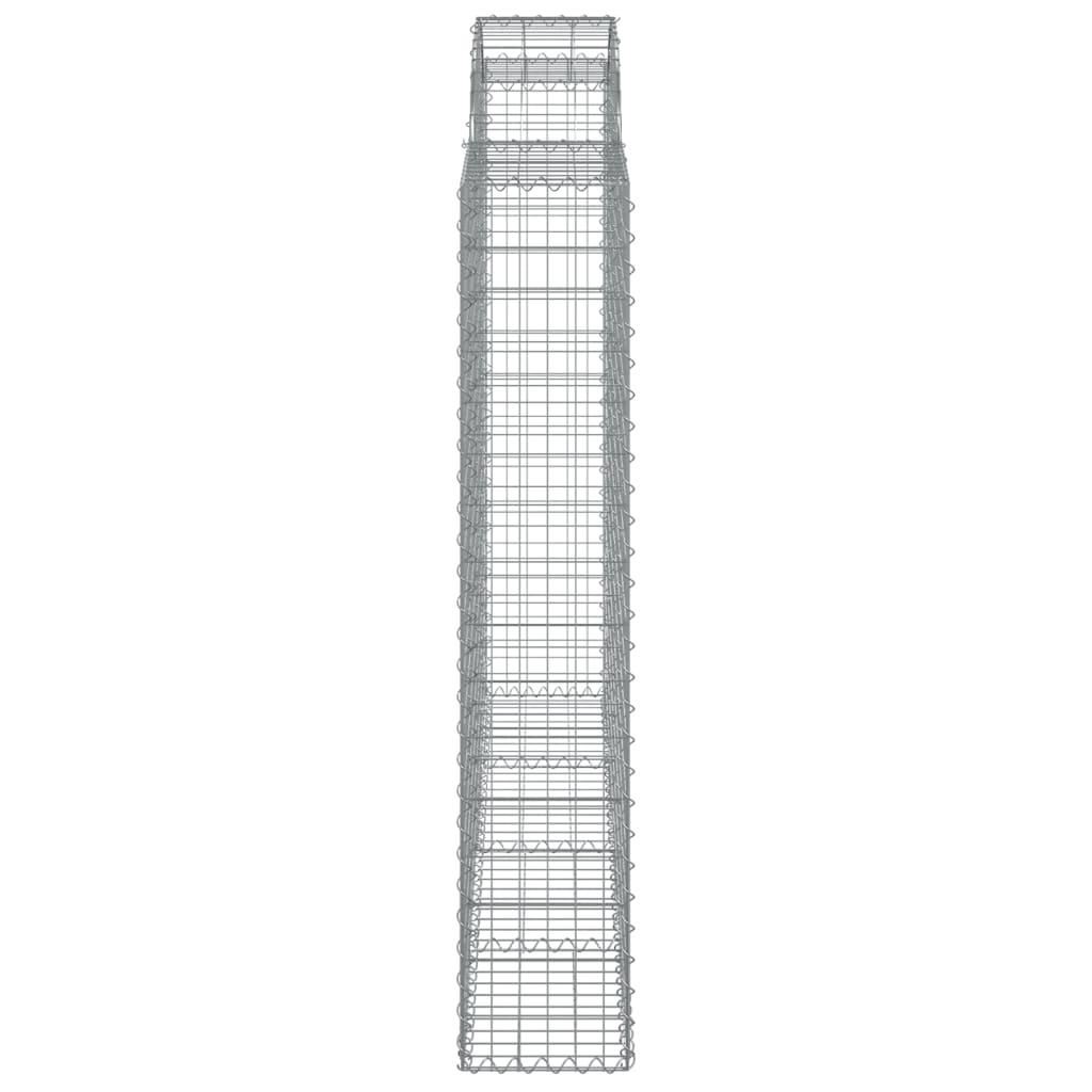 Coșuri gabion arcuite 5 buc, 200x30x160/180 cm, fier galvanizat