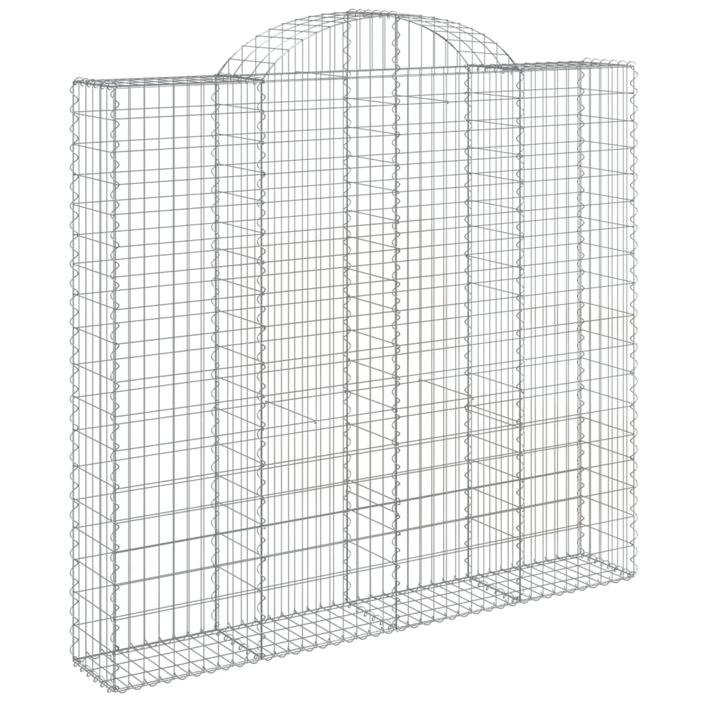 Coșuri gabion arcuite 5 buc, 200x30x180/200cm, fier galvanizat