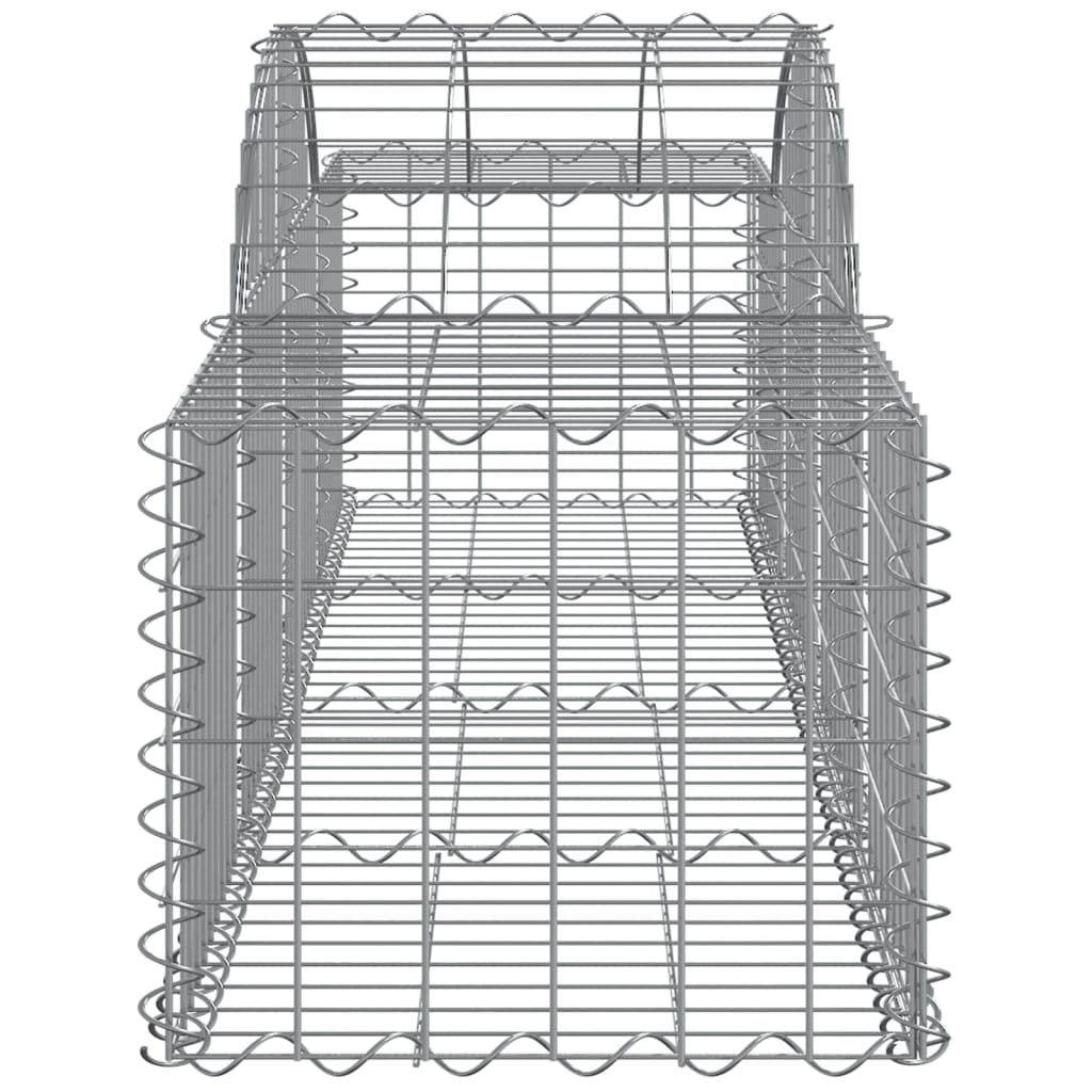 Coșuri gabion arcuite 2 buc, 200x50x40/60 cm, fier galvanizat