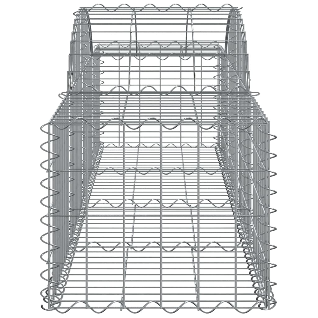 Coșuri gabion arcuite 4 buc, 200x50x40/60 cm, fier galvanizat