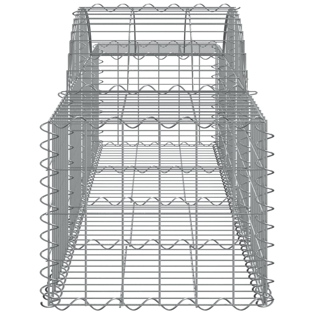 Coșuri gabion arcuite 8 buc, 200x50x40/60 cm, fier galvanizat