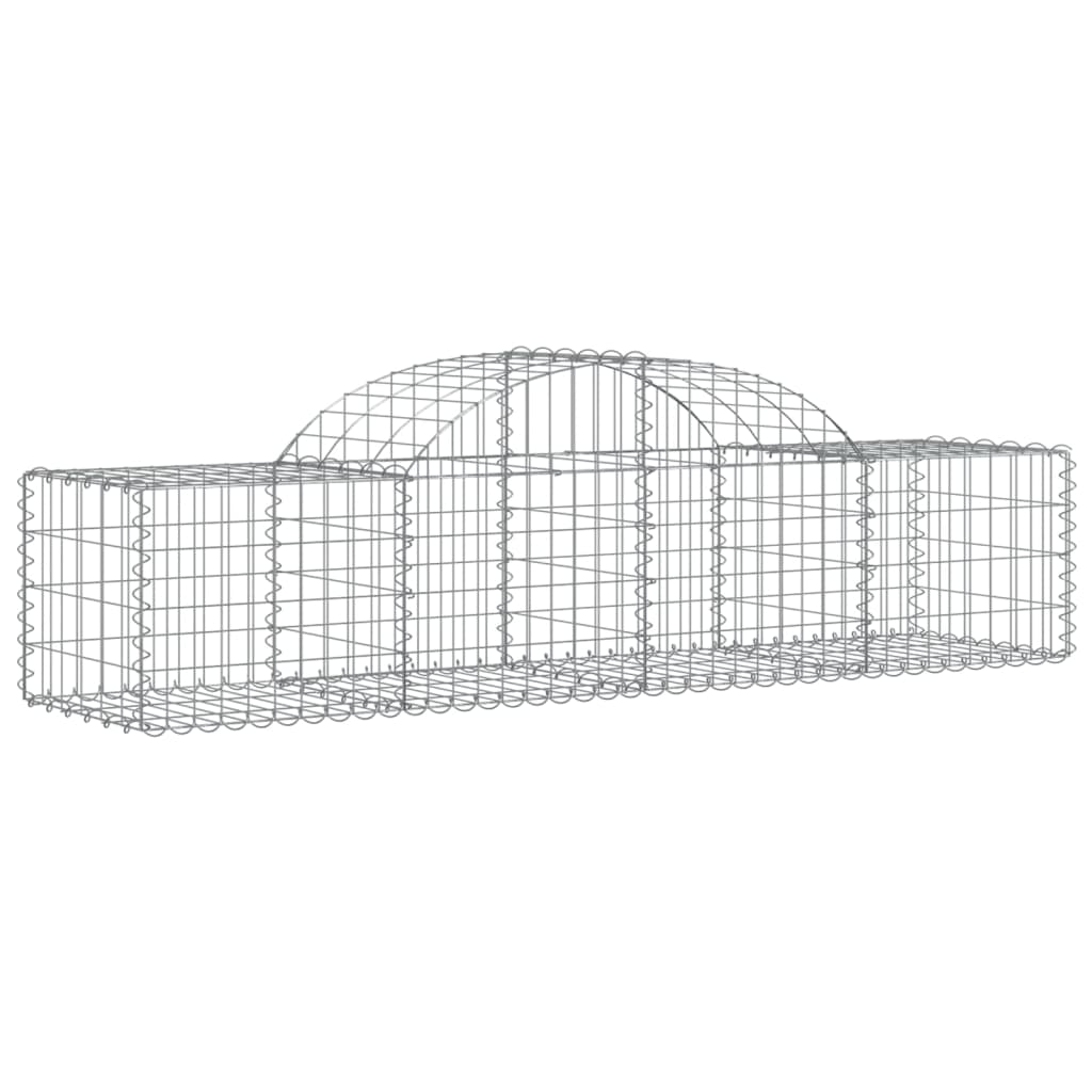 Coșuri gabion arcuite 13 buc, 200x50x40/60 cm, fier galvanizat