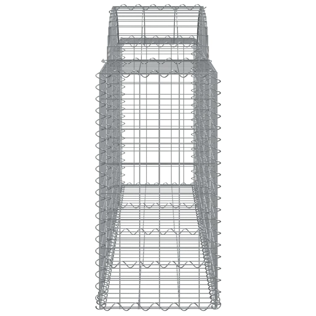 Coșuri gabion arcuite 2 buc, 200x50x80/100 cm, fier galvanizat