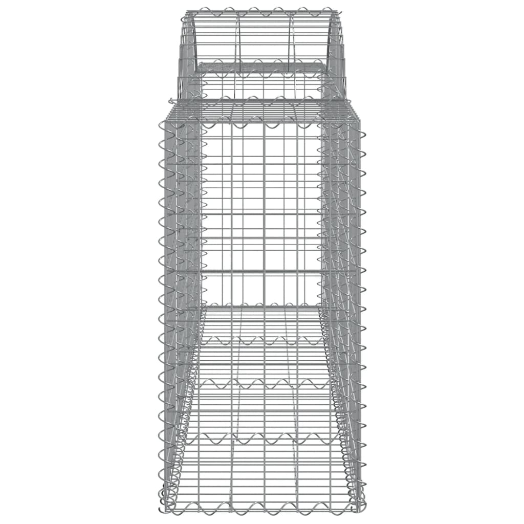 Coșuri gabion arcuite 7 buc, 200x50x80/100 cm, fier galvanizat