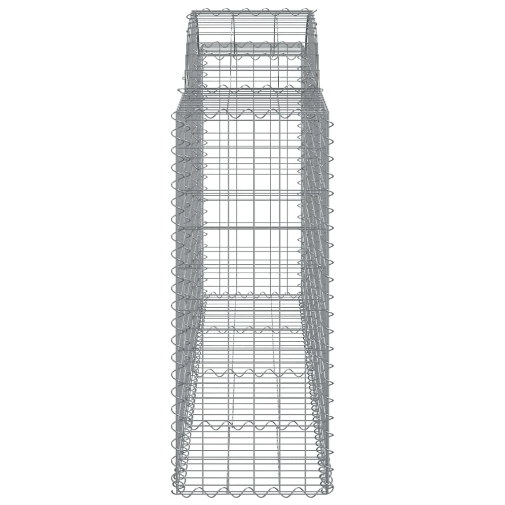 Coșuri gabion arcuite 5 buc, 200x50x100/120 cm fier galvanizat