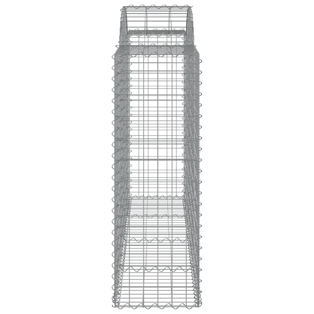 Coșuri gabion arcuite 2 buc, 200x50x120/140 cm, fier galvanizat