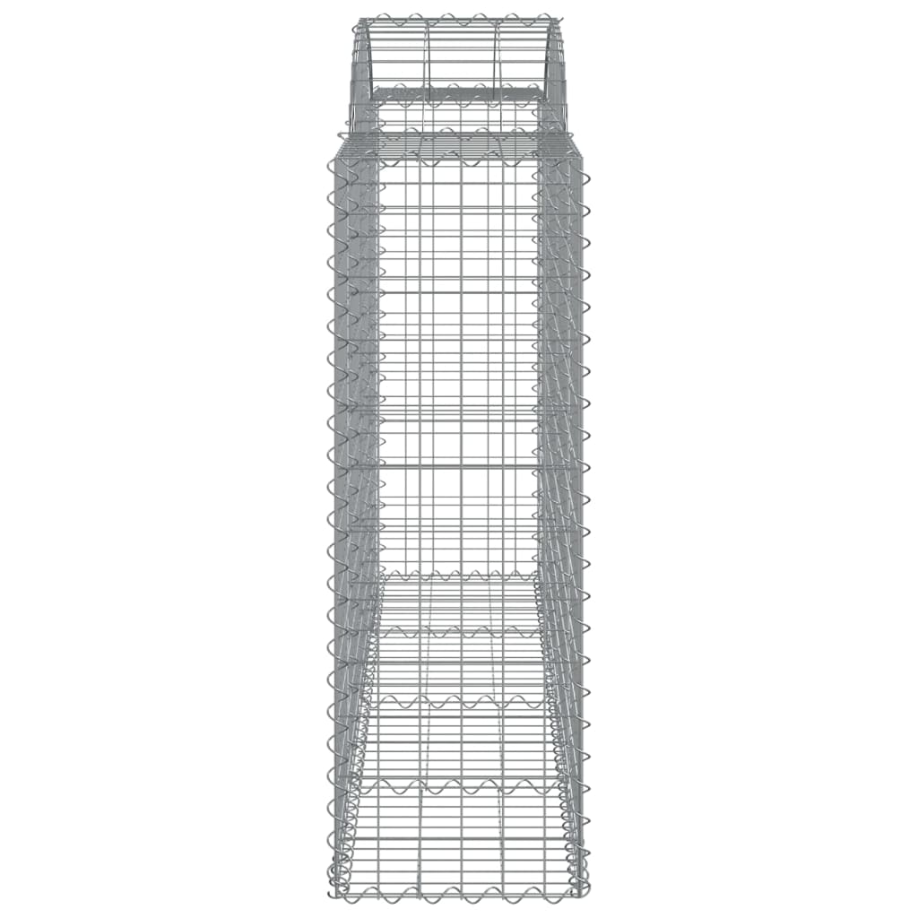 Coșuri gabion arcuite 3 buc, 200x50x120/140 cm, fier galvanizat