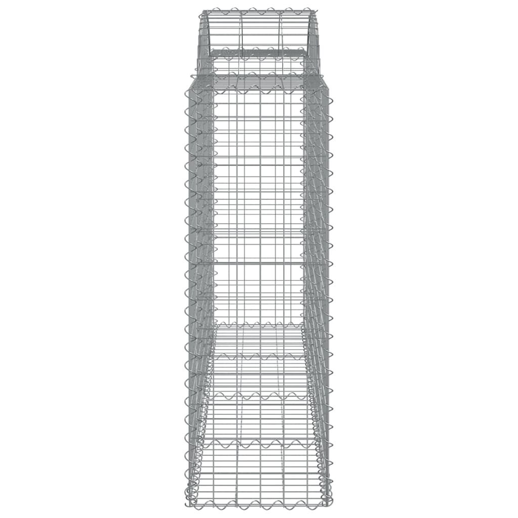 Coșuri gabion arcuite 4 buc, 200x50x120/140 cm, fier galvanizat