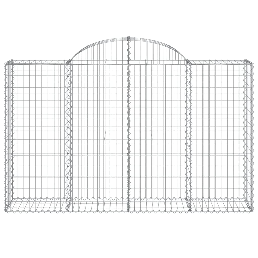 Coșuri gabion arcuite 5 buc, 200x50x120/140 cm, fier galvanizat