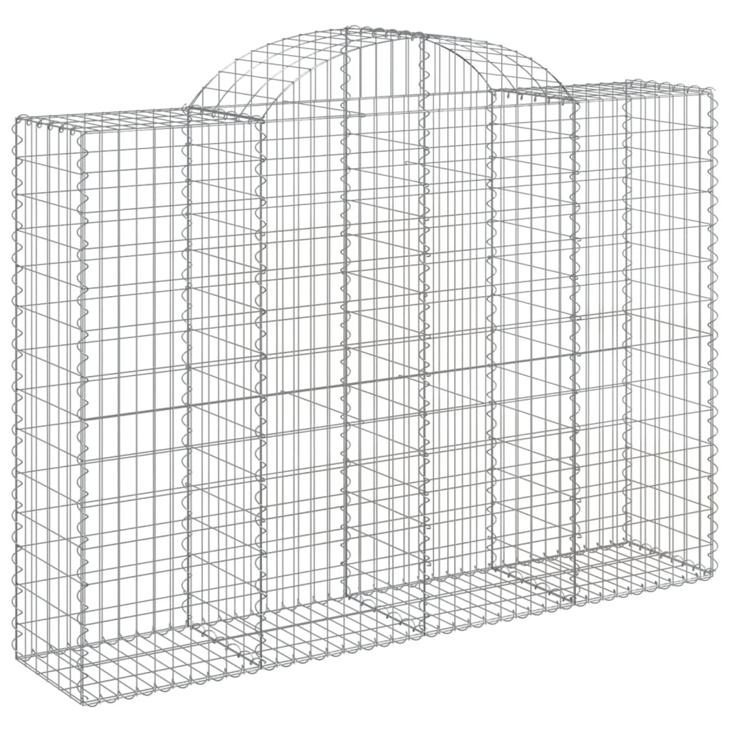 Coșuri gabion arcuite 3 buc, 200x50x140/160cm, fier galvanizat