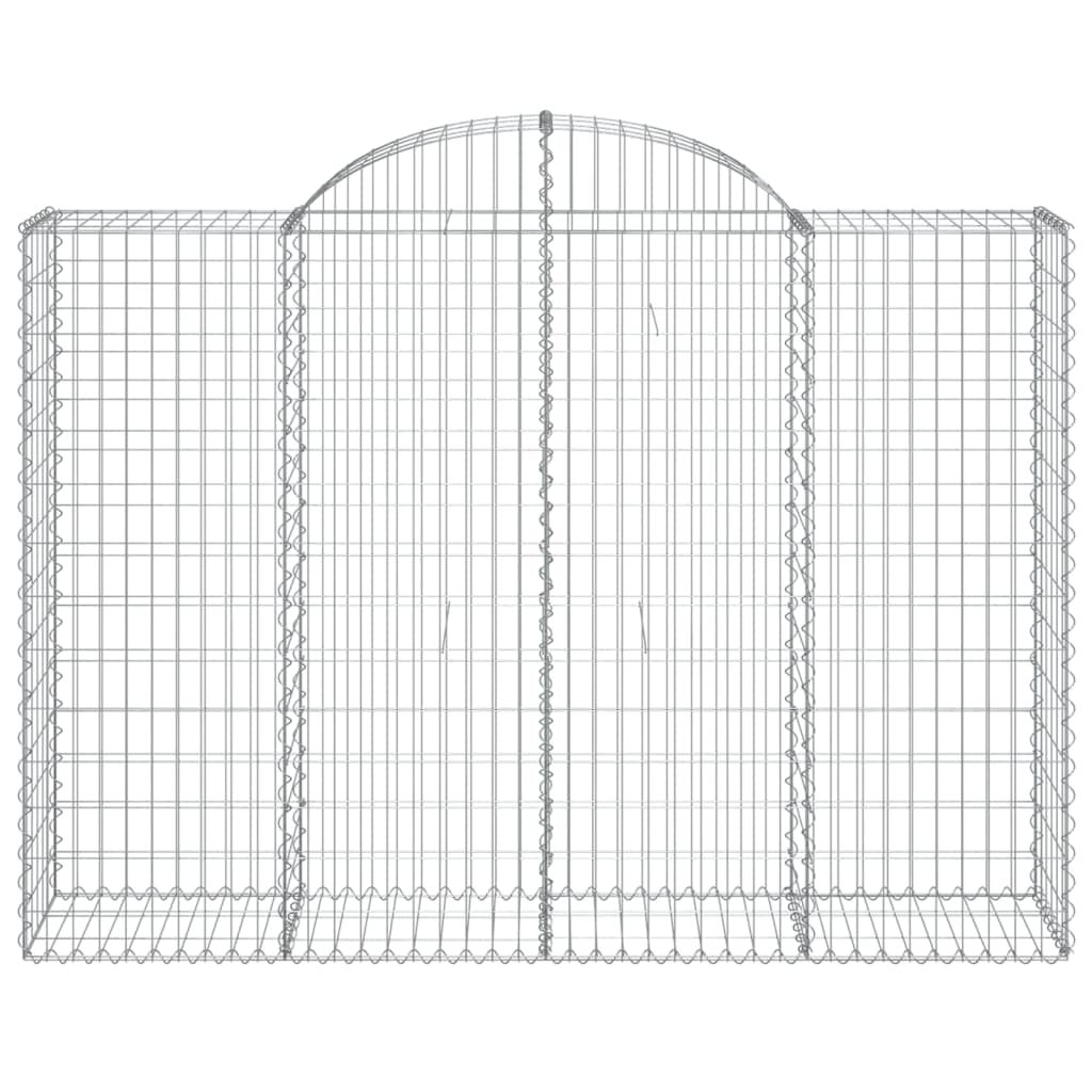 Coșuri gabion arcuite 3 buc, 200x50x140/160cm, fier galvanizat