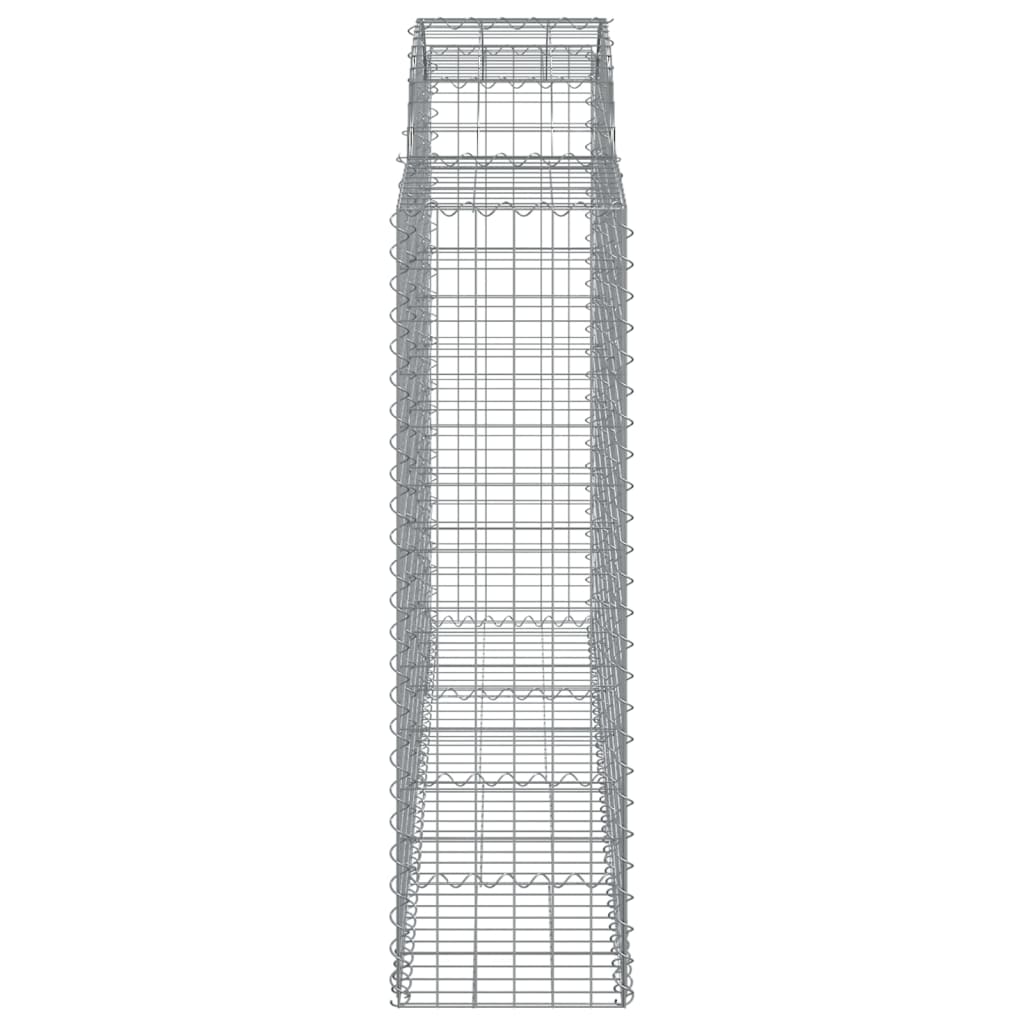 Coșuri gabion arcuite 3 buc, 200x50x140/160cm, fier galvanizat