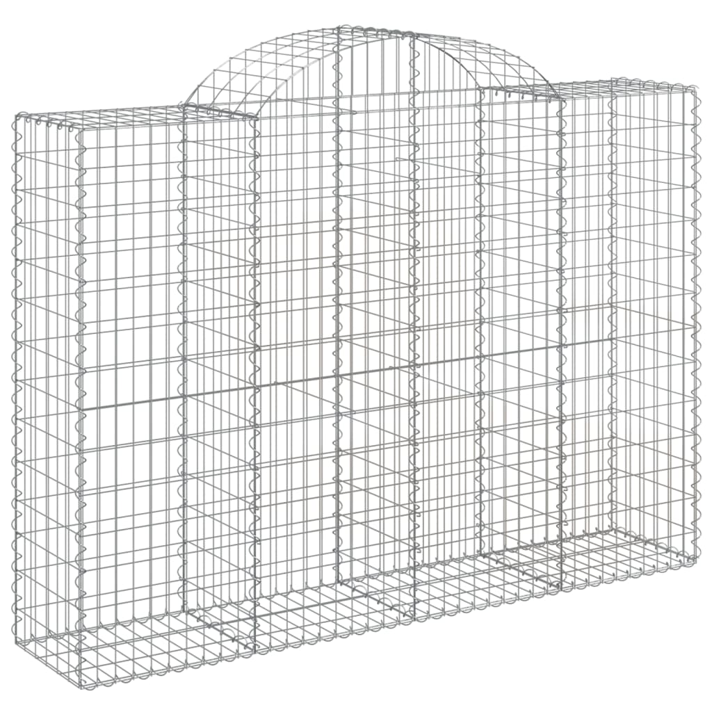 Coșuri gabion arcuite 5 buc, 200x50x140/160 cm, fier galvanizat